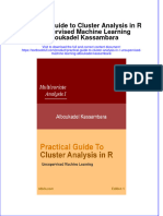 [Download pdf] Practical Guide To Cluster Analysis In R Unsupervised Machine Learning Alboukadel Kassambara online ebook all chapter pdf 