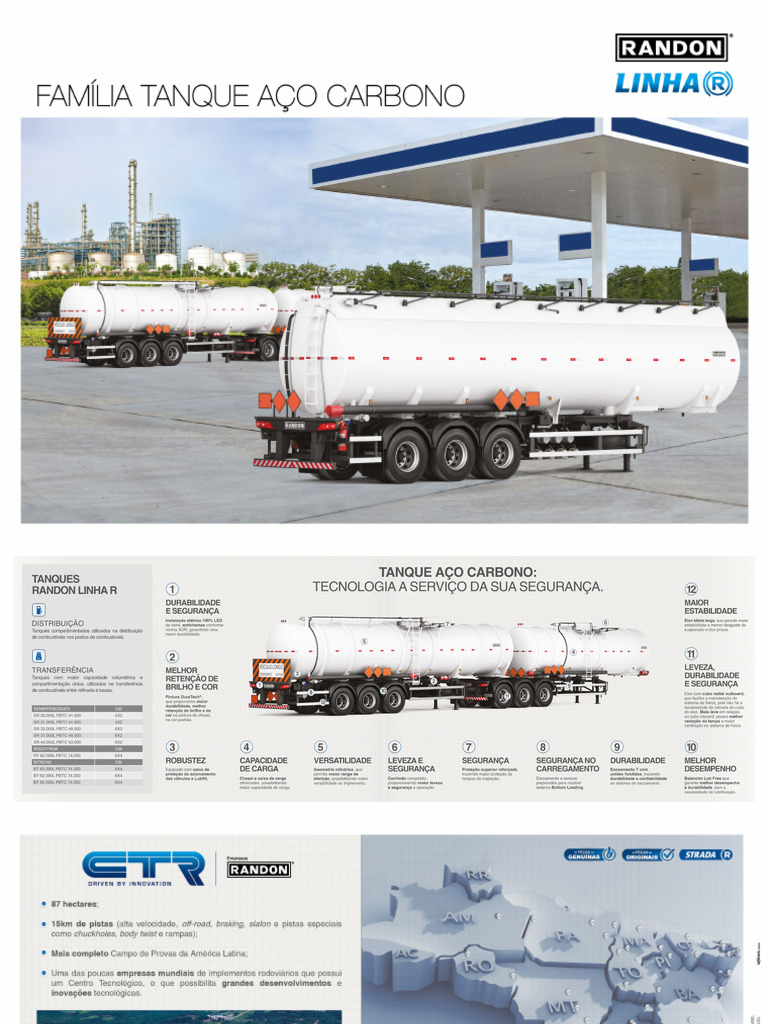 Catálogo Tanque Aço Carbono RANDON | PDF