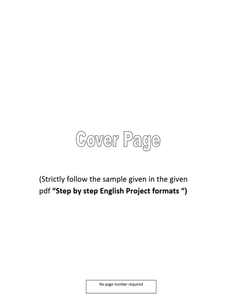 Step-by-Step English Project Guide | PDF | Language Arts & Discipline ...