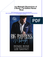 [Download pdf] Big Bad Boss Midnight Werewolves Of Wall Street Book 1 1St Edition Renee Rose online ebook all chapter pdf 