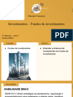 Aula 5  Investimentos Fundos de Investimentos