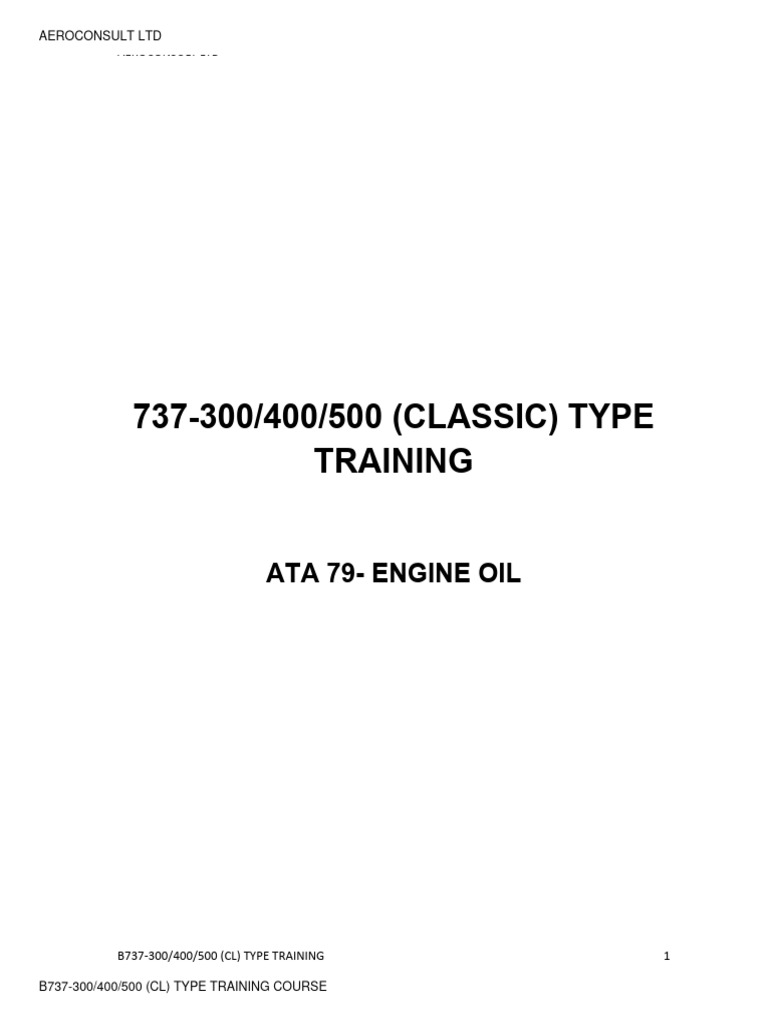 B737 Engine Oil System Overview | PDF | Pump | Capacitance