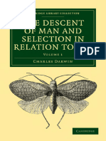 Charles Darwin the Descent of Man and Selection in Relation to Sex for Students