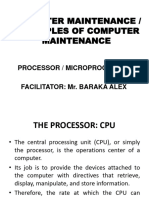 Computer Maintenance-Processors