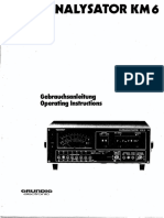 Manual Grundig KM6 Klirranalysator