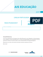 Caderno de Teste de Língua Portuguesa - Ensino Fundamental 1 - P0511