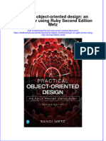 (Download PDF) Practical Object Oriented Design An Agile Primer Using Ruby Second Edition Metz Online Ebook All Chapter PDF