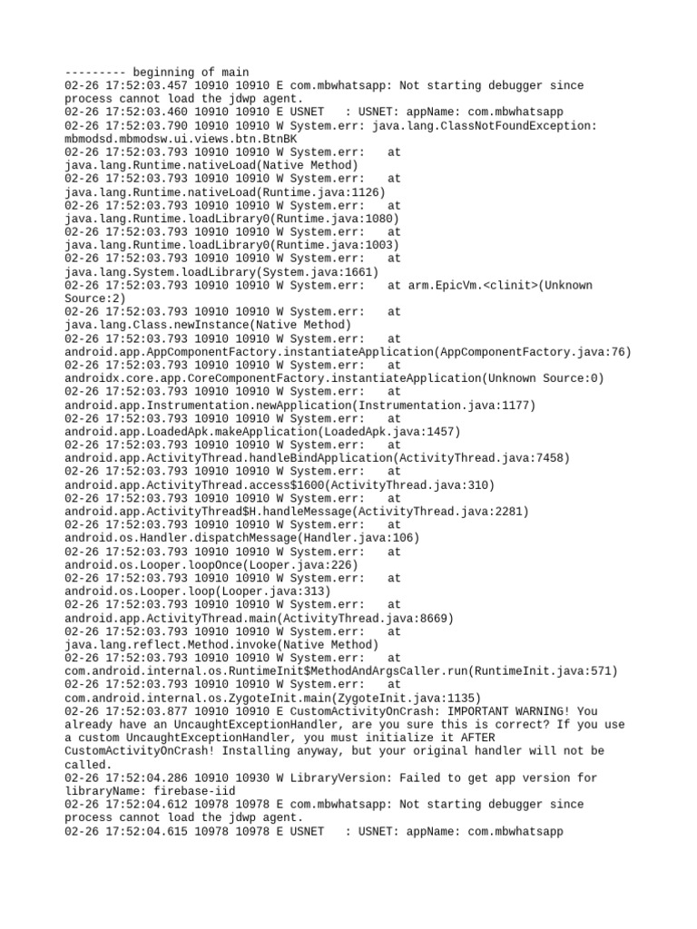 Logcat | PDF | Java (Programming Language) | Android (Operating System)
