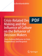 Crisis-Related Decision-Making and The Infl Uence of Culture On The Behavior of Decision Makers