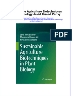 (Download PDF) Sustainable Agriculture Biotechniques in Plant Biology Javid Ahmad Parray Online Ebook All Chapter PDF