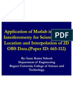 Seimic Interefometry by Isaac K Yeboah