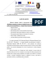 Caiet de Sarcini Procedura Proprie Reabilitare Energetica Colegiul Tehnic Danubiana Roman Corp A