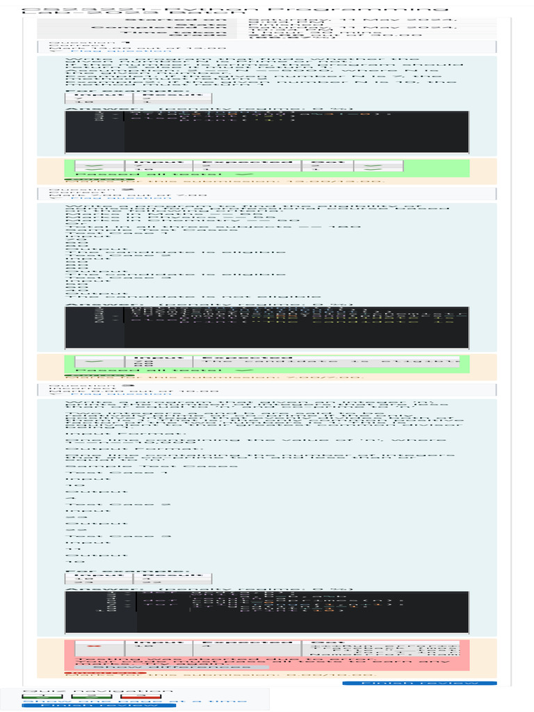 Python Programming Lab Results 2023 | PDF | Mathematics | Arithmetic