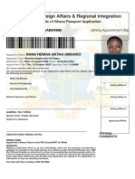 Appointment Slip Online Passport Application