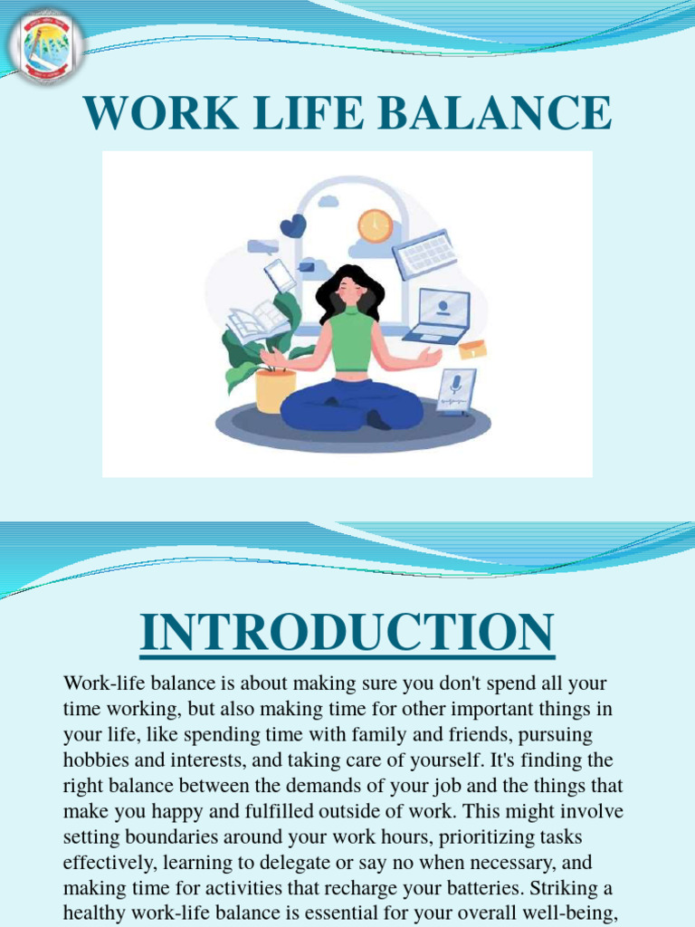 WORK LIFE BALANCE (1)-1 | PDF | Organizational Culture | Mental Health