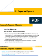 Lesson 9. Reported Speech