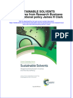 [Download pdf] Sustainable Solvents Perspectives From Research Business And International Policy James H Clark online ebook all chapter pdf 