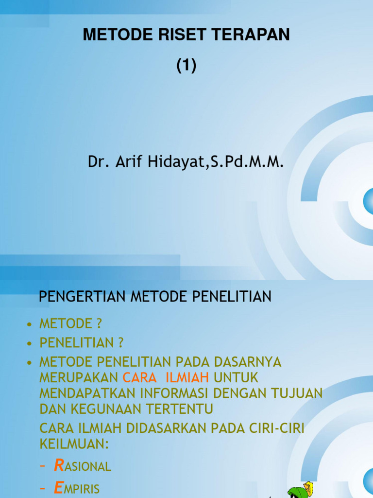 Metode Riset Terapan dalam Bisnis | PDF | Bisnis