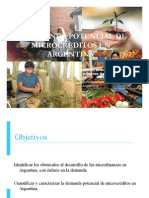 Demanda potencial de microcréditos en Argentina - UCA 2011