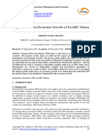 Impact of FDI On Economic Growth of SAARC Nation