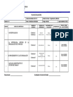 PLAN DE EVALUACION Organizacion y Metodo