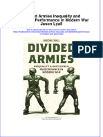 (Download PDF) Divided Armies Inequality and Battlefield Performance in Modern War Jason Lyall Online Ebook All Chapter PDF