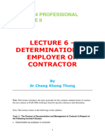 L6 Determination by Employer or Contractor Professional Practice II May 2017