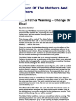 The Abba Father Final Warning Change or Else