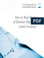 How To Read Board of Director Report of Listed Company