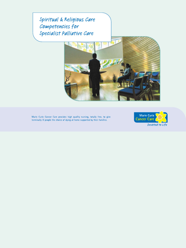 Marie Curie Spiritual Care Competencies For Palliative Care | PDF