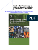 Biomass Fractionation Technologies For A Lignocellulosic Feedstock Based Biorefinery 1st Edition S.I. Mussatto