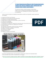 As Falhas de Impressão Nas Impressoras Epson São Freq - Entemente Associadas A Entupimentos Nos Micro Orifícios Dos Cabeçotes de Impressão - 24616