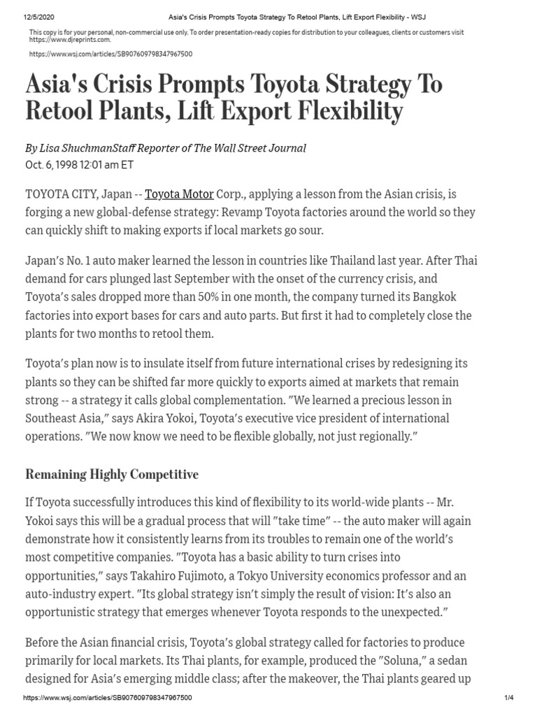 asia-s-crisis-prompts-toyota-strategy-to-retool-plants-lift-export