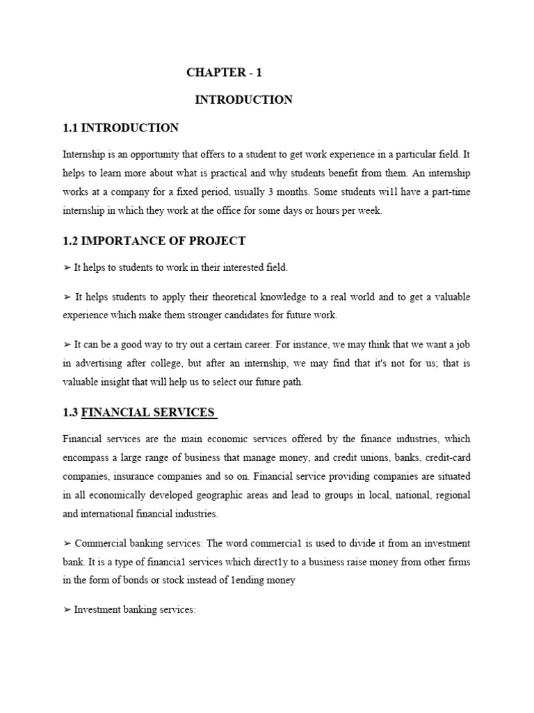 Importance of Internships in Finance | PDF | Cooperative | Agriculture