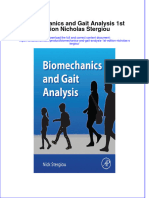 (Download PDF) Biomechanics and Gait Analysis 1St Edition Nicholas Stergiou Online Ebook All Chapter PDF
