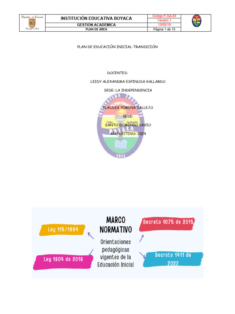 Plan de Educación Inicial 2024 | PDF | Educación de la primera infancia ...