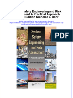 [Download pdf] System Safety Engineering And Risk Assessment A Practical Approach Second Edition Nicholas J Bahr online ebook all chapter pdf 
