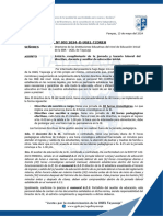 OFICIO MULT. N° 093 -  CUMPLIMIENTO DE LA JORNADA Y HORARIO LABORAL-INICIAL- 2024