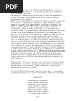 El deseo de desarrollar una vida de intimidad con Dios