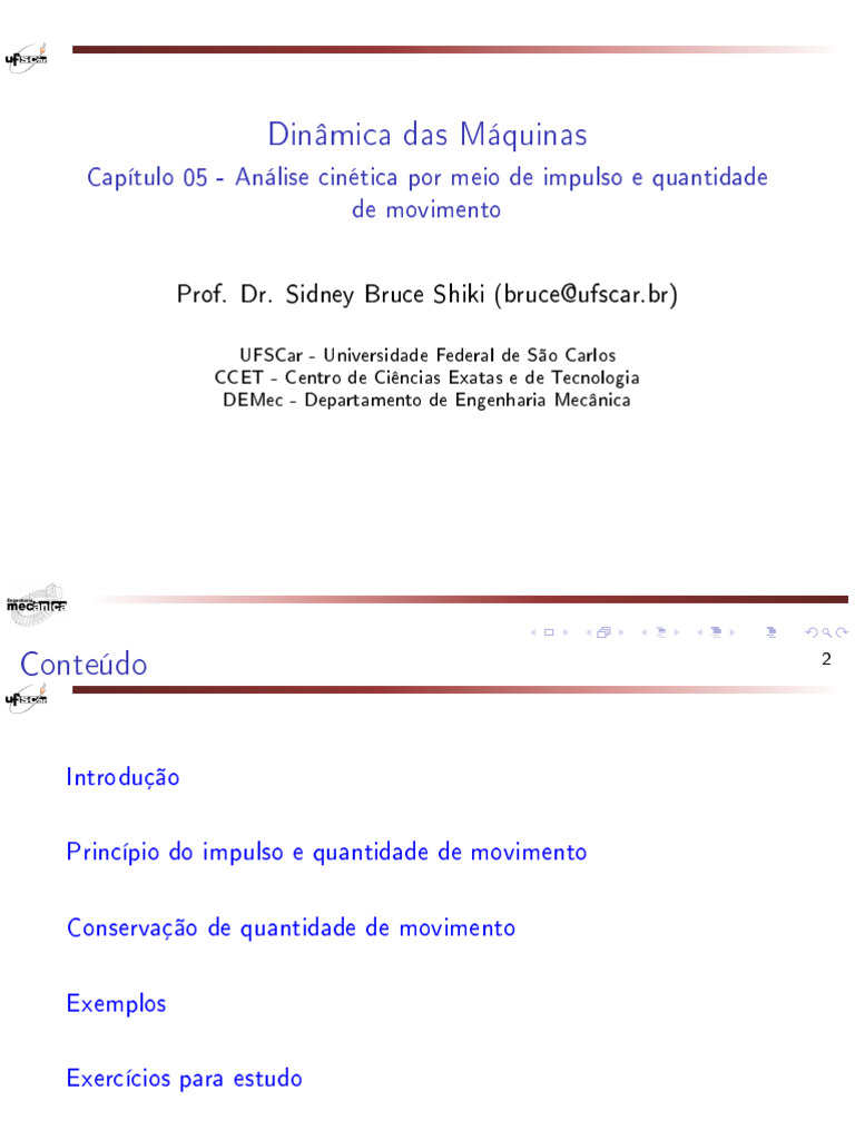 Análise Cinética: Impulso e Movimento | PDF | Iniciativa/Conjuntura ...
