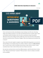 Practical SAP HANA ABAP Interview Q&A _
