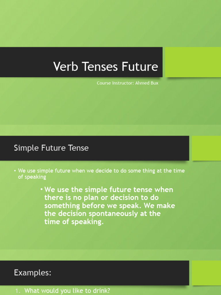 Future Verb Tenses Explained | PDF | Verb | Grammatical Tense
