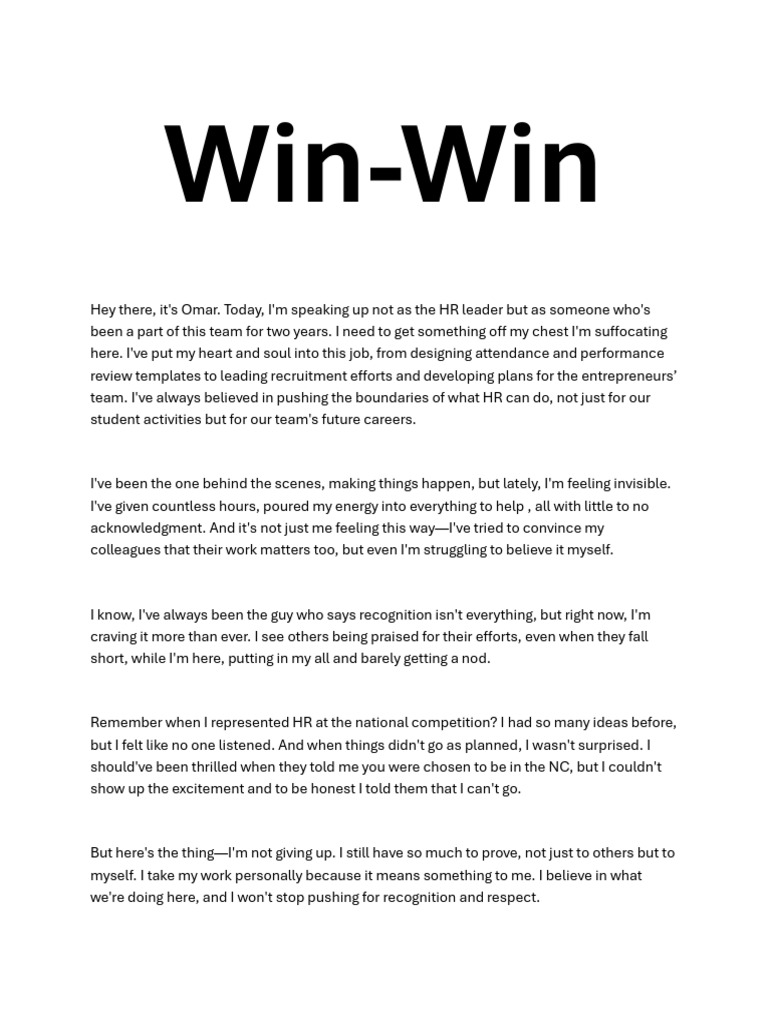 Win Win | PDF