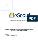 Manual Do Usuario Esocial Web Processo Trabalhista