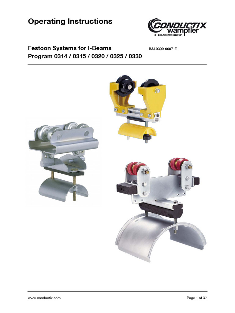 Manual - Festoon Heavy Duty 314315320325330 | PDF | Rope | Safety