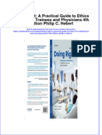 (Download PDF) Doing Right A Practical Guide To Ethics For Medical Trainees and Physicians 4Th Edition Philip C Hebert Online Ebook All Chapter PDF