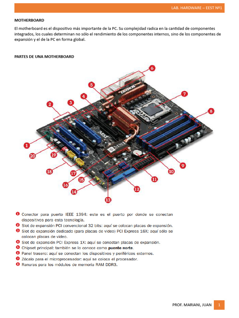 5 - Motherboard-1 | PDF | Hardware de la computadora | Microprocesador
