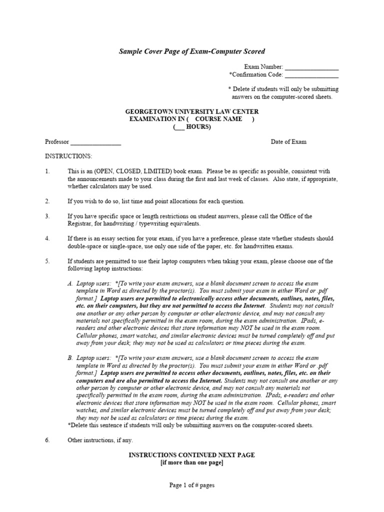 Sample Exam Template CS PDF Computer File I Pad