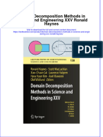 [Download pdf] Domain Decomposition Methods In Science And Engineering Xxv Ronald Haynes online ebook all chapter pdf 