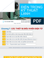 Điện trong KT lạnh - CHƯƠNG 7 - Các TB điều khiển điện tử